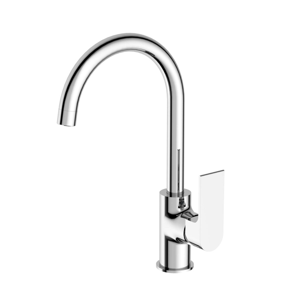 Nero Bianca Kitchen Mixer Gooseneck Spout Chrome | NR321506CH
