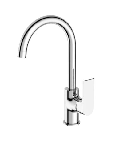 Nero Bianca Kitchen Mixer Gooseneck Spout Chrome | NR321506CH