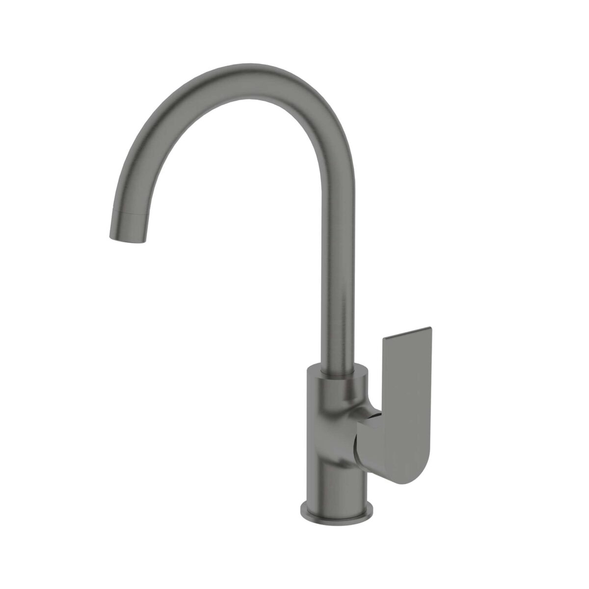 Nero Bianca Kitchen Mixer Gooseneck Spout Gun Metal | NR321506GM