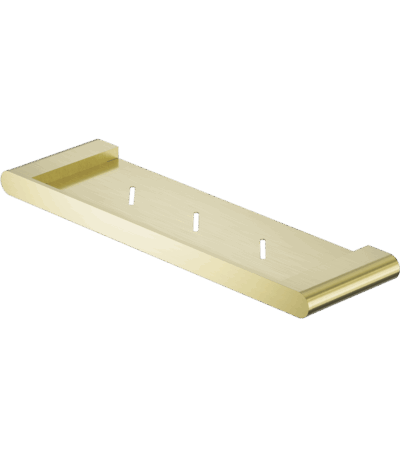 Nero Bianca Metal Shower Shelf Brushed Gold | NR9087aBG