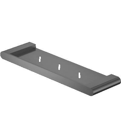 Nero Bianca Metal Shower Shelf Gun Metal | NR9087aGM