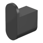 Nero Bianca Robe Hook Matte Black | NR9082MB