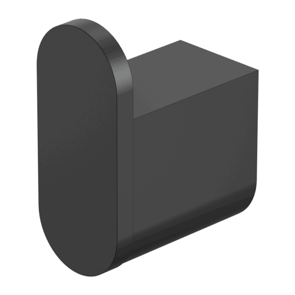 Nero Bianca Robe Hook Matte Black | NR9082MB
