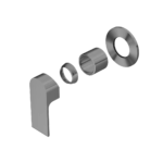 Nero Bianca Shower Mixer 80mm Plate Trim Kits Only Gun Metal | NR321511DTGM