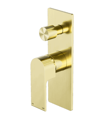 Nero Bianca Shower Mixer With Divertor Brushed Gold | NR321511ABG
