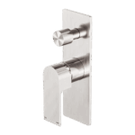 Nero Bianca Shower Mixer With Divertor Brushed Nickel | NR321511ABN