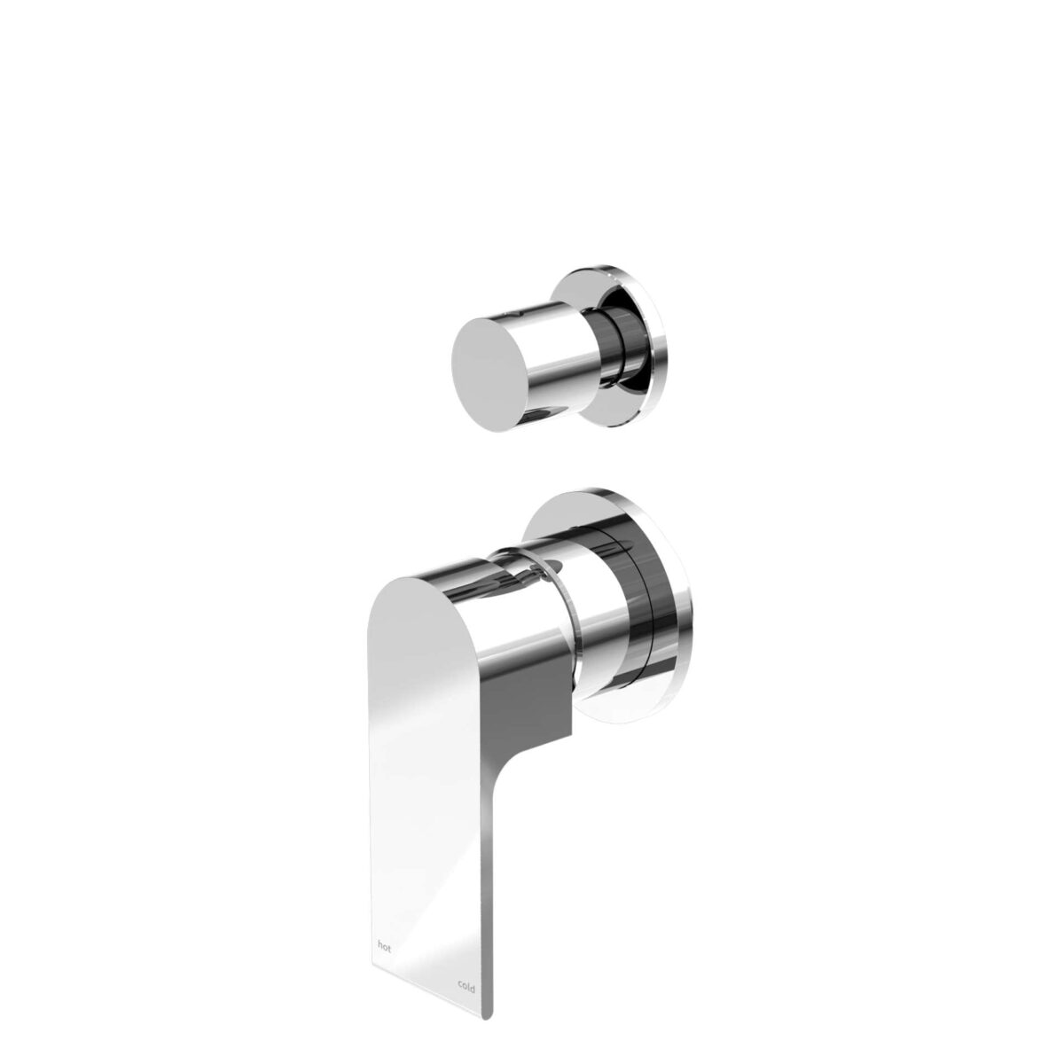 Nero Bianca Shower Mixer With Divertor Separate Back Plate Chrome | NR321511GCH