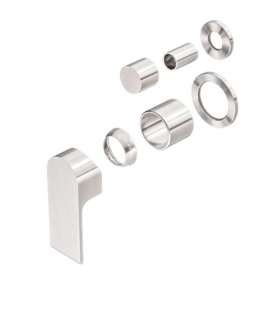 Nero Bianca Shower Mixer With Divertor Separate Back Plate Trim Kits Only Brushed Nickel | NR321511GTBN