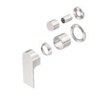 Nero Bianca Shower Mixer With Divertor Separate Back Plate Trim Kits Only Brushed Nickel | NR321511GTBN