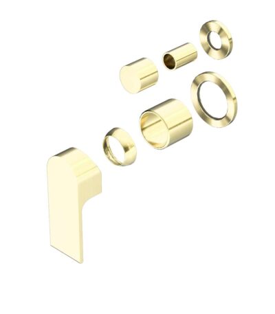 Nero Bianca Shower Mixer With Divertor Separate Back Plate Trim Kits Only Brushed Gold | NR321511GTBG