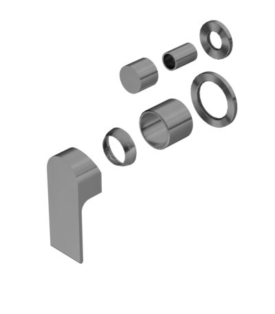 Nero Bianca Shower Mixer With Divertor Separate Back Plate Trim Kits Only Gun Metal | NR321511GTGM