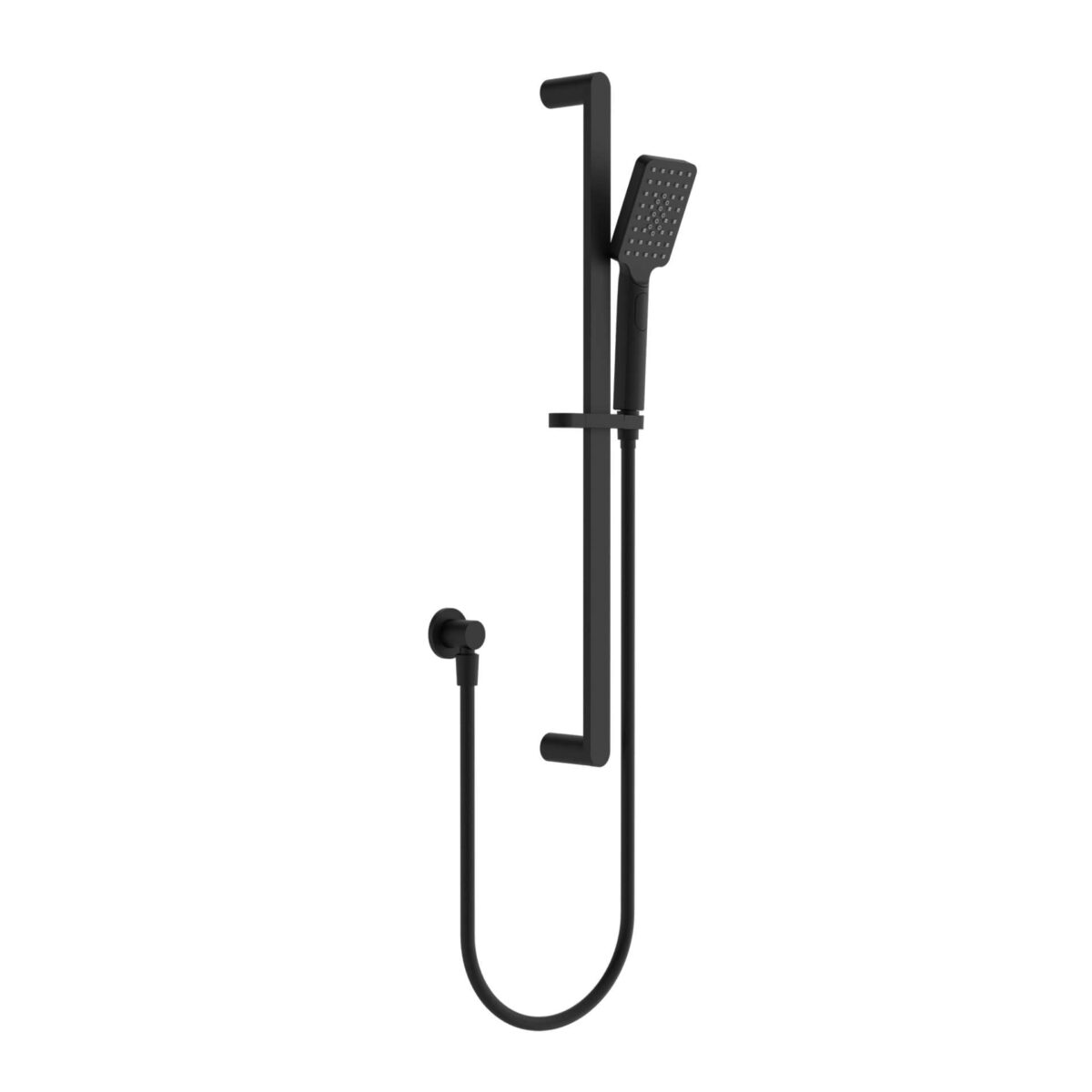 Nero Bianca Shower Rail Matte Black | NR30803MB