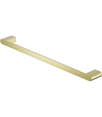Nero Bianca Single Towel Rail 600mm Brushed Gold | NR9024BG