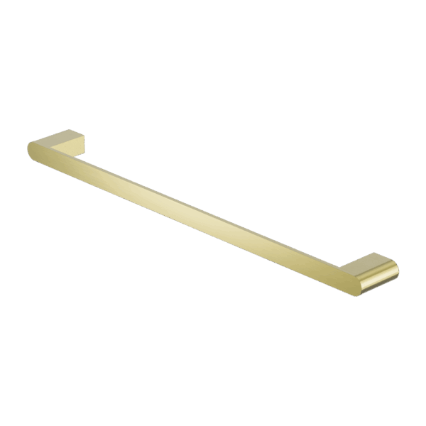 Nero Bianca Single Towel Rail 800mm Brushed Gold | NR9030BG