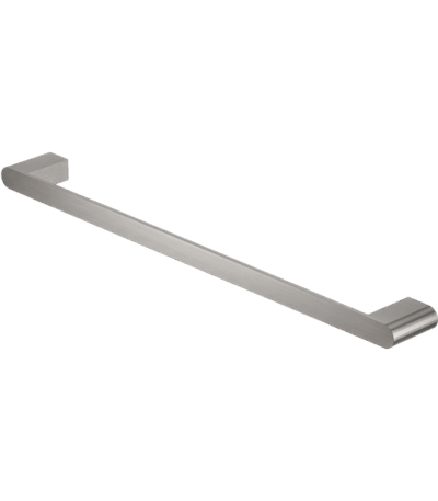 Nero Bianca Single Towel Rail 800mm Brushed Nickel | NR9030BN
