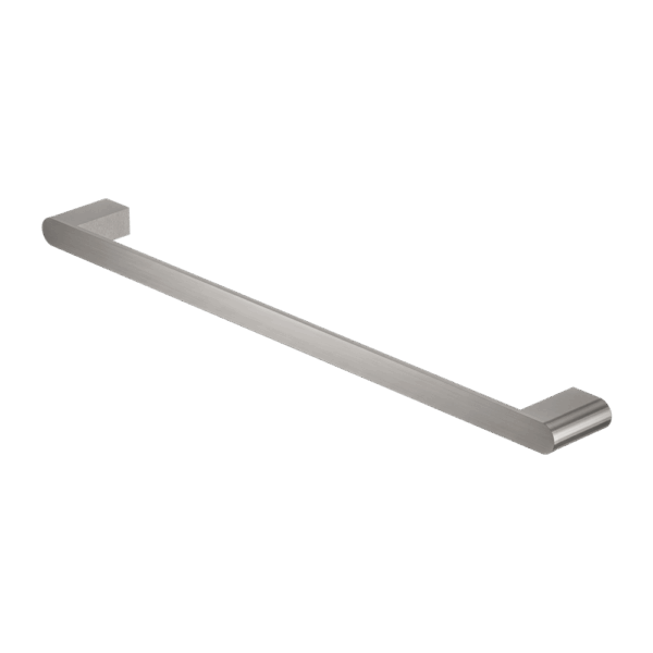 Nero Bianca Single Towel Rail 800mm Brushed Nickel | NR9030BN