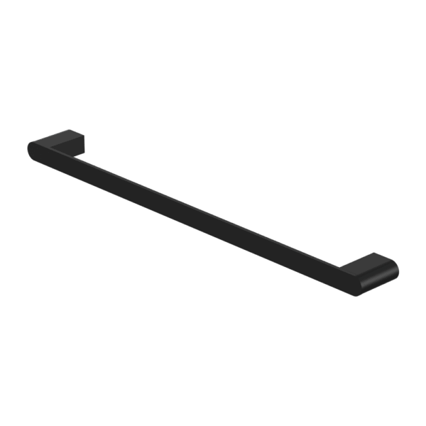Nero Bianca Single Towel Rail 800mm Matte Black | NR9030MB
