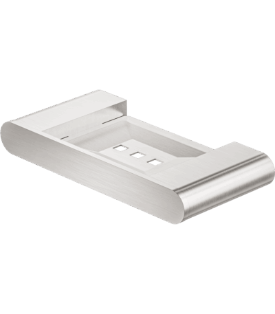 Nero Bianca Soap Dish Holder Brushed Nickel | NR9081BN