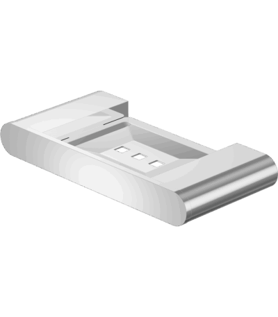 Nero Bianca Soap Dish Holder Chrome | NR9081CH