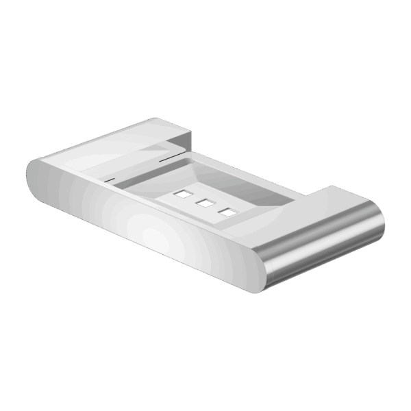 Nero Bianca Soap Dish Holder Chrome | NR9081CH