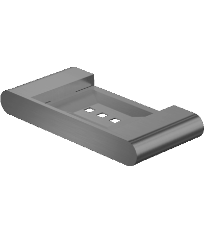 Nero Bianca Soap Dish Holder Gun Metal | NR9081GM