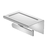 Nero Bianca Toilet Roll Holder With Phone Holder Chrome | NR9086aCH