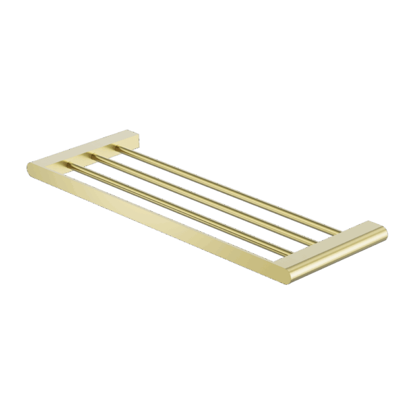 Nero Bianca Towel Rack Brushed Gold | NR9089BG