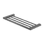 Nero Bianca Towel Rack Gun Metal | NR9089GM