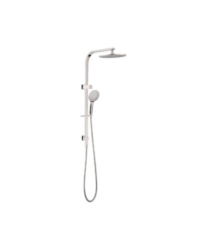Nero Bianca Twin Shower Brushed Nickel | NR250805cBN