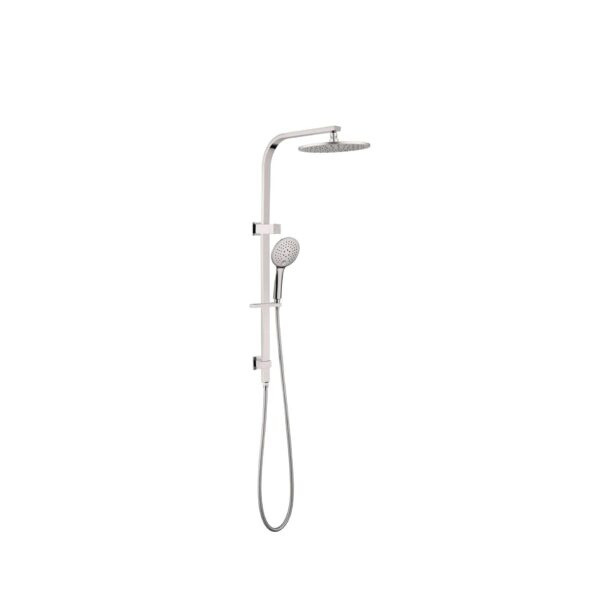 Nero Bianca Twin Shower Brushed Nickel | NR250805cBN