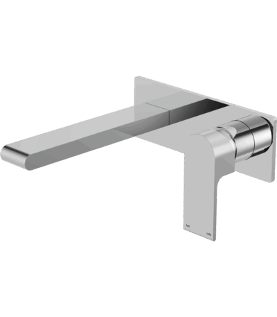 Nero Bianca Wall Basin/Bath Mixer 187mm Chrome | NR321510ACH
