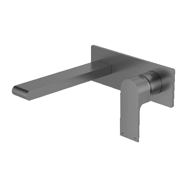 Nero Bianca Wall Basin/Bath Mixer 187mm Gun Metal | NR321510AGM