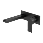 Nero Bianca Wall Basin/Bath Mixer 187mm Matte Black | NR321510AMB