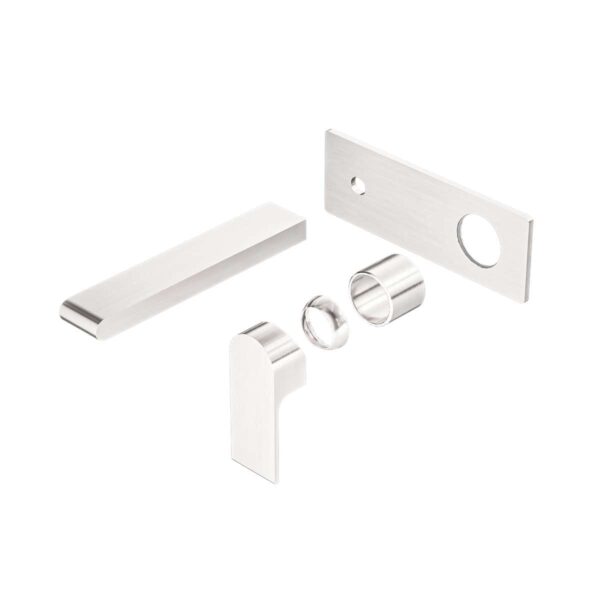 Nero Bianca Wall Basin/Bath Mixer 187mm Trim Kits Only Brushed Nickel | NR321510ATBN