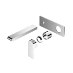 Nero Bianca Wall Basin/Bath Mixer 187mm Trim Kits Only Chrome | NR321510ATCH