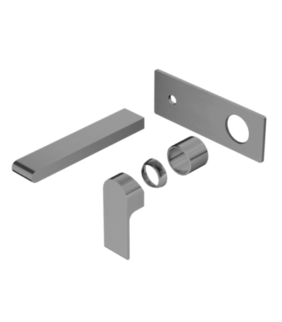 Nero Bianca Wall Basin/Bath Mixer 187mm Trim Kits Only Gun Metal | NR321510ATGM