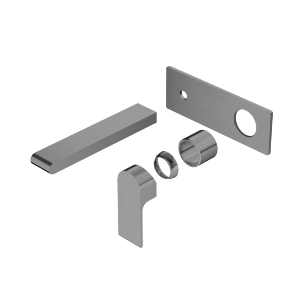 Nero Bianca Wall Basin/Bath Mixer 187mm Trim Kits Only Gun Metal | NR321510ATGM