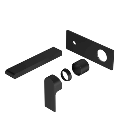 Nero Bianca Wall Basin/Bath Mixer 187mm Trim Kits Only Matte Black | NR321510ATMB