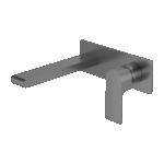 Nero Bianca Wall Basin/Bath Mixer 230mm Gun Metal | NR321510BGM