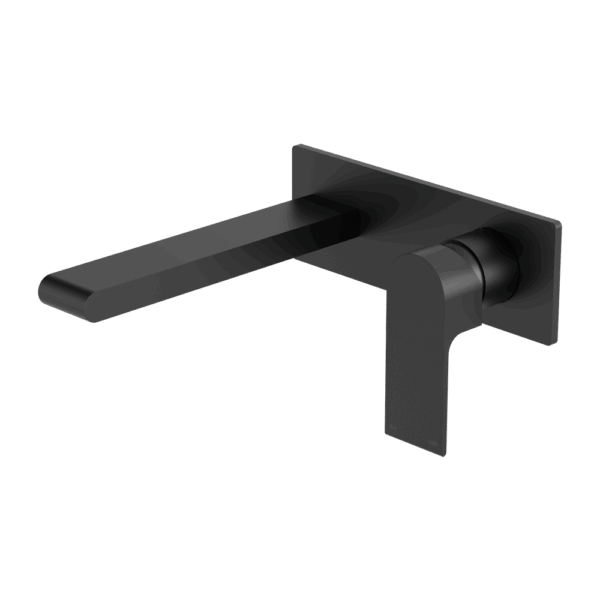 Nero Bianca Wall Basin/Bath Mixer 230mm Matte Black | NR321510BMB