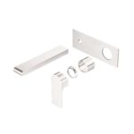 Nero Bianca Wall Basin/Bath Mixer 230mm Trim Kits Only Brushed Nickel | NR321510BTBN