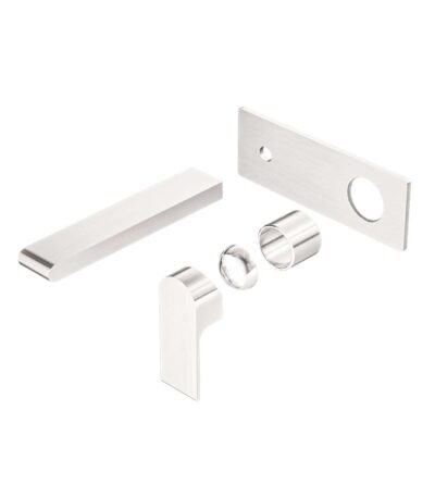 Nero Bianca Wall Basin/Bath Mixer 230mm Trim Kits Only Brushed Nickel | NR321510BTBN