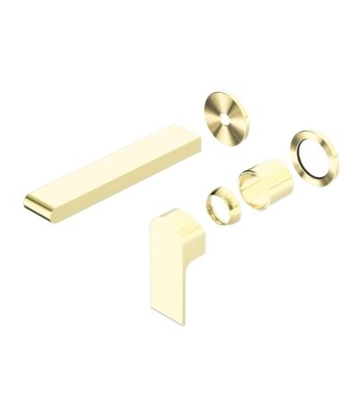 Nero Bianca Wall Basin/Bath Mixer Separate Back Plate 187mm Trim Kits Only Brushed Gold | NR321510ETBG