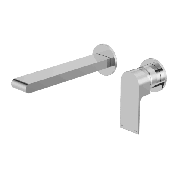 Nero Bianca Wall Basin/Bath Mixer Separate Back Plate 230mm Chrome | NR321510FCH