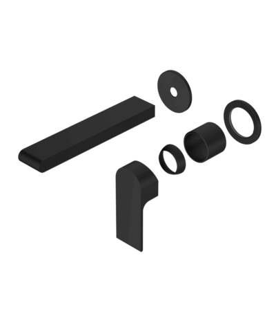 Nero Bianca Wall Basin/Bath Mixer Separate Back Plate 230mm Trim Kits Only Matte Black | NR321510FTMB