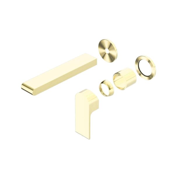 Nero Bianca Wall Basin/Bath Mixer Separate Back Plate 230mm Trim Kits Only Brushed Gold | NR321510FTBG