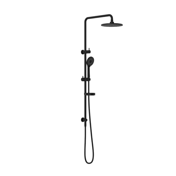 Nero Builder Project Twin Shower Set Matte Black | NR232105MB