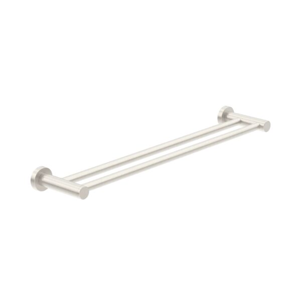 Nero Classic Double Towel Rail 800mm Brushed Nickel | NR2030dBN