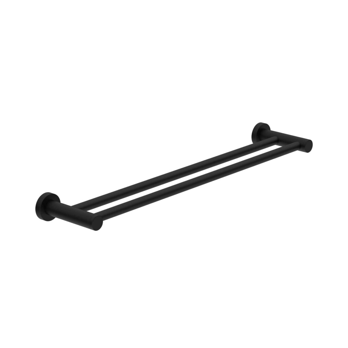 Nero Classic Double Towel Rail 800mm Matte Black | NR2030dMB