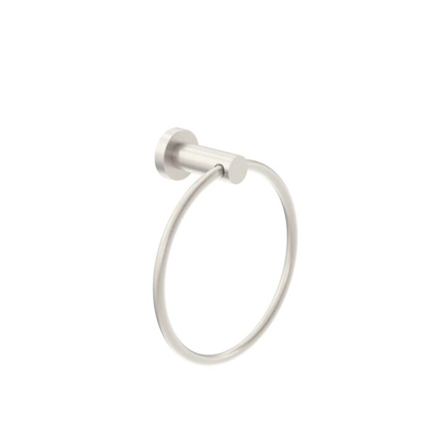Nero Classic Hand Towel Ring Brushed Nickel | NR2080BN